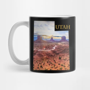 Utah State Outline - Monument Valley Mug